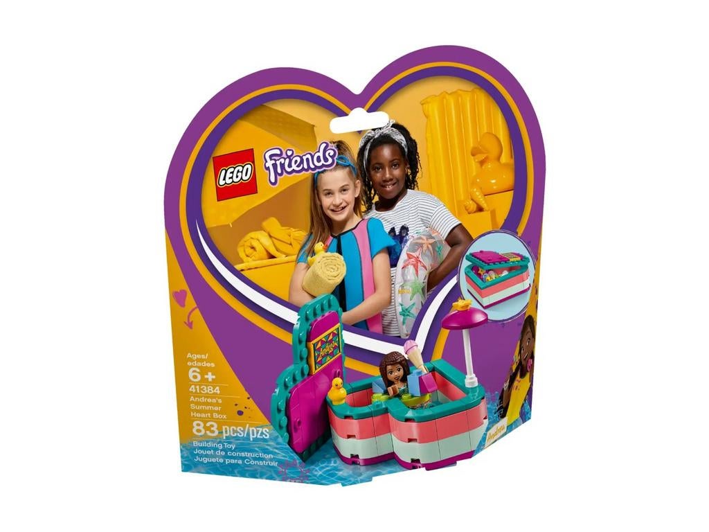 45% Korting op Lego Friends 41384 Andrea’s Summer Heart Box, Lego, Nieuw, Friends, Ophalen of Verzenden