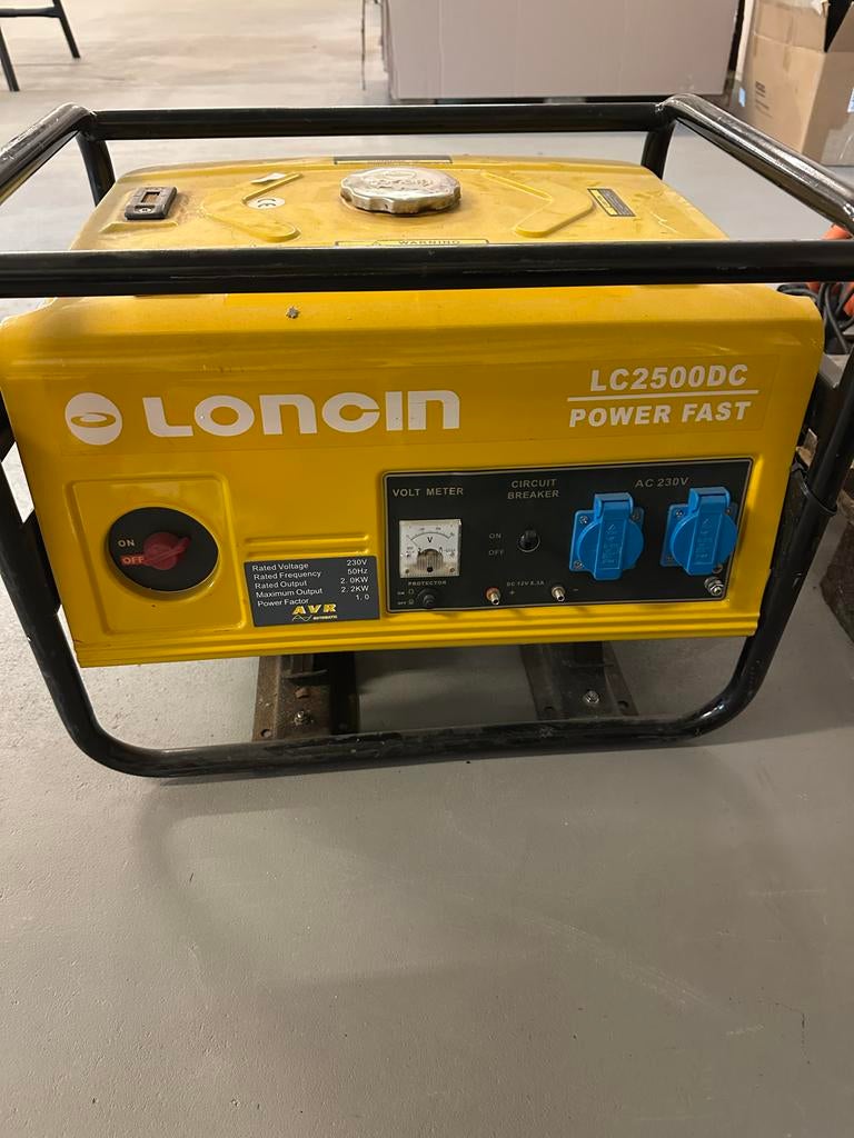 Aggregaat Loncin LC2500DC, Ophalen, Gebruikt