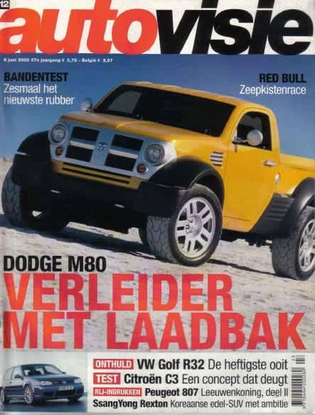 Autovisie 12 2002 : BMW 330xi Touring - VW Golf R32 - Dodge, Ophalen of Verzenden, Gelezen, Algemeen