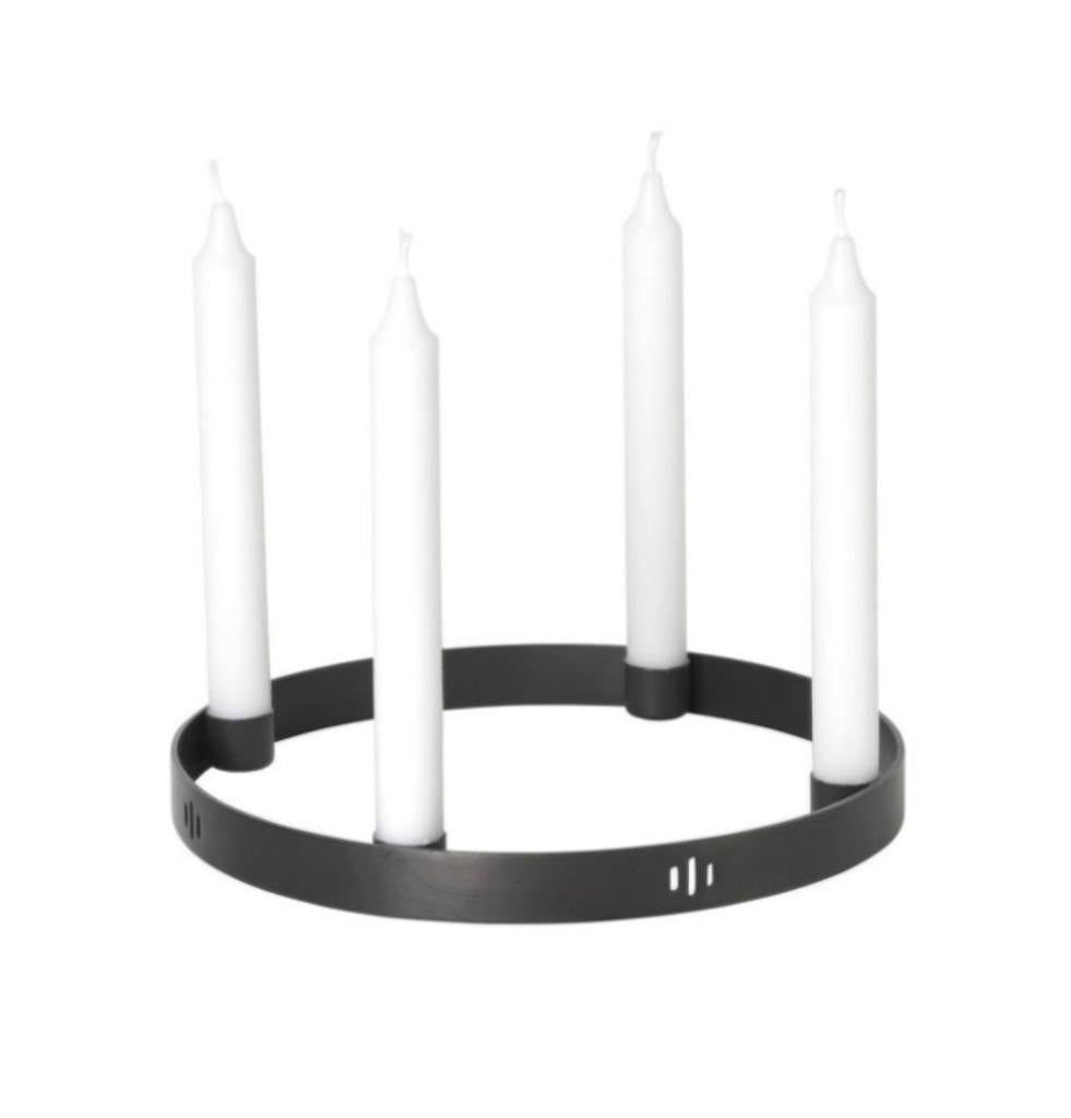 Ferm Living candle holder zwart brass nieuw twv € 69,00!