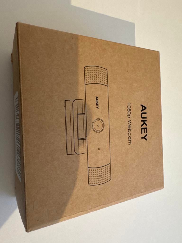 Aukey 1080p Webcam met Microfoon, Ophalen, Nieuw, MacOS, Monitorclip