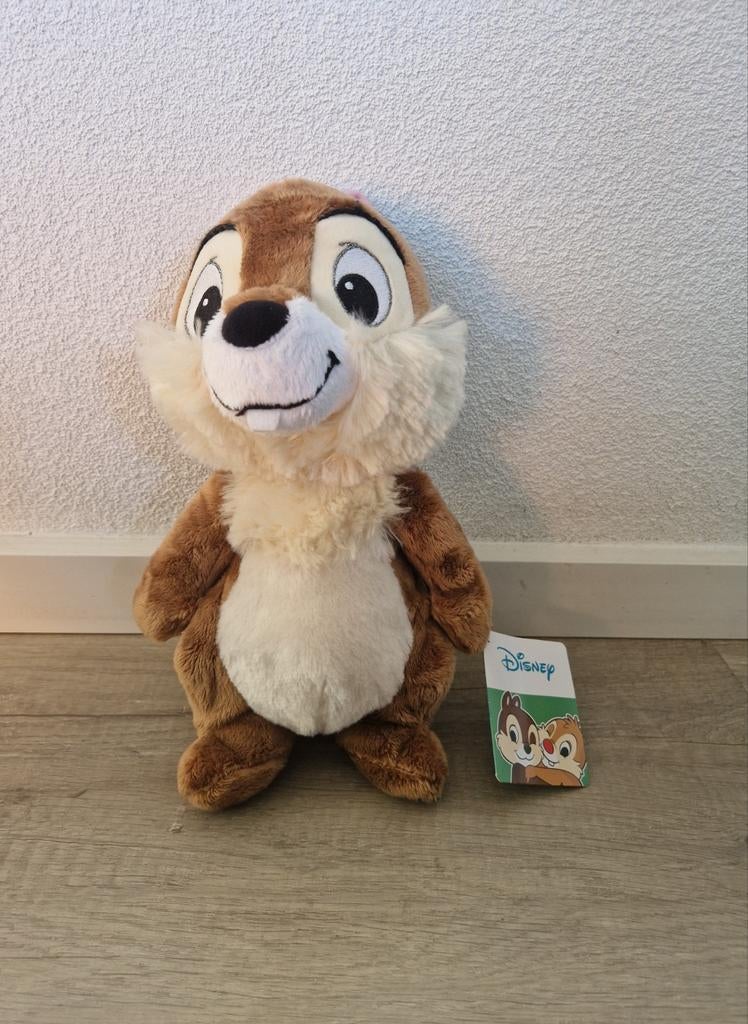 Disney knuffel knabbel babbel nieuw chip dale plush pluche, Ophalen of Verzenden, Overige figuren, Nieuw, Knuffel