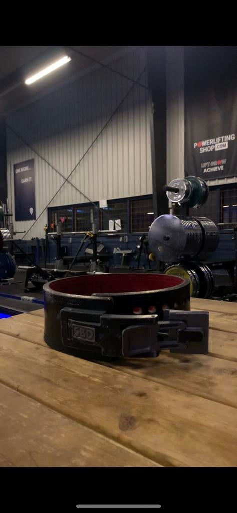 OG SBD belt maat S gesigneerd ronnie coleman+ kevinlevrone, Ophalen of Verzenden, Nieuw, Overige typen