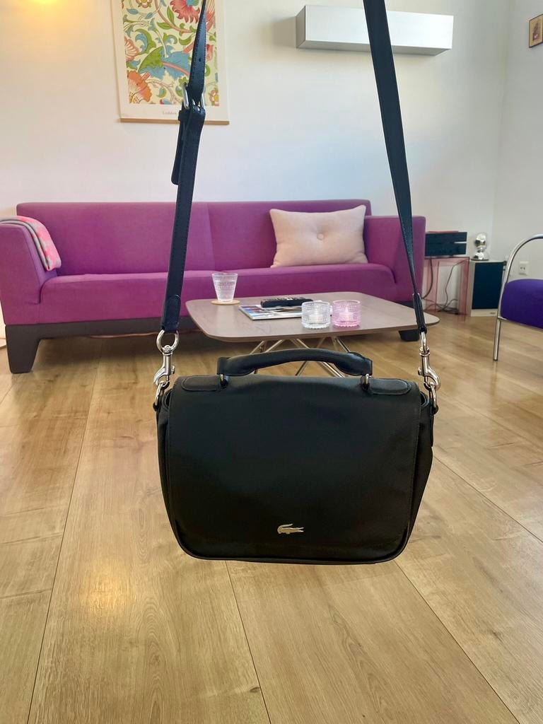 Tas van Lacoste, Verzenden, Zo goed als nieuw, Zwart, Handtas
