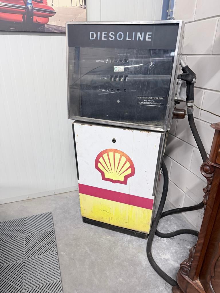Vintage Shell Diesoline Benzinepomp - Decoratie Pomp, Ophalen