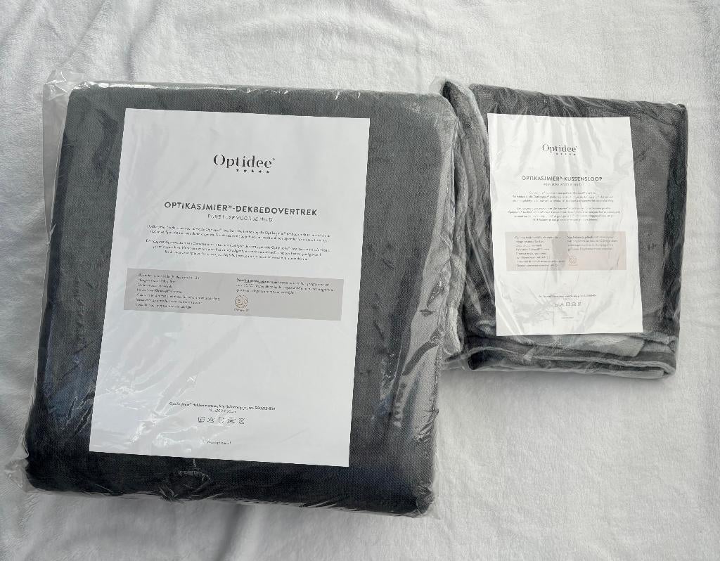 OPTIDEE Dekbedovertrek en kussensloop NIEUW, Eenpersoons, Verzenden, Dekbedovertrek, Nieuw
