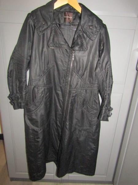 G321 CREENSTONE mt 44 mantel jas zwart lang tussenjas, Verzenden, Zwart, Creenstone, Maat 42/44 (L)