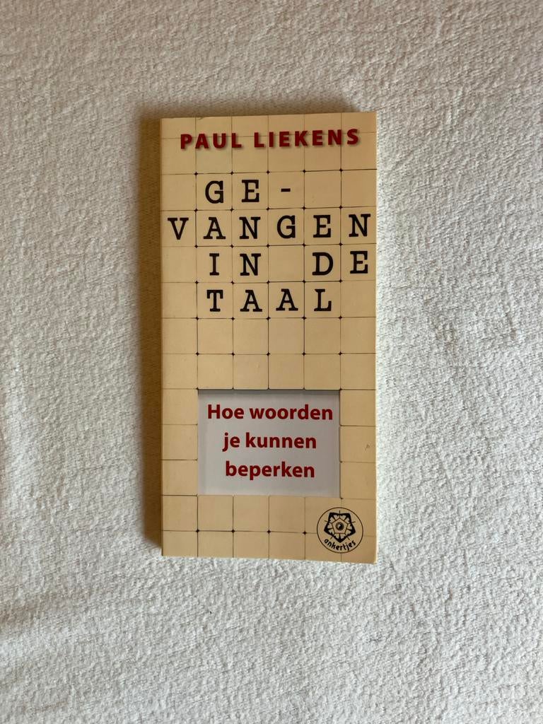 Paul Liekens - Gevangen in de taal, Ophalen of Verzenden, Paul Liekens, Ontwikkelingspsychologie, Zo goed als nieuw