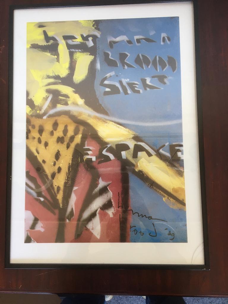 Prent van Hernan Brood. 89. Gemaakt voor winkel Espace., Antiek en Kunst, Kunst | Litho's en Zeefdrukken, Ophalen of Verzenden