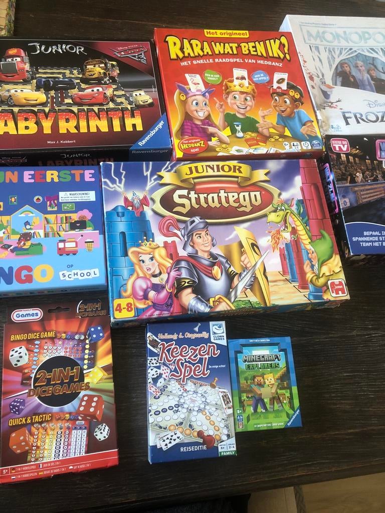 Diverse kinder gezelschapsspellen, Hobby en Vrije tijd, Gezelschapsspellen | Bordspellen, Een of twee spelers, Ophalen of Verzenden