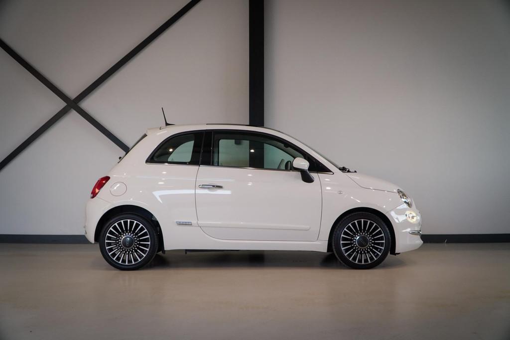 Fiat 500 0.9 TwinAir Turbo Lounge | Panorama | Navigatie | C, Voorwielaandrijving, Gebruikt, Leder en Stof, Origineel Nederlands