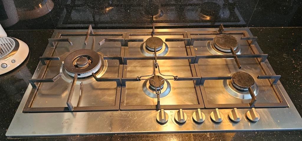 ETNA Gaskookplaat 5 Pits RVS, Gebruikt, Ophalen of Verzenden, Inbouw, Gas