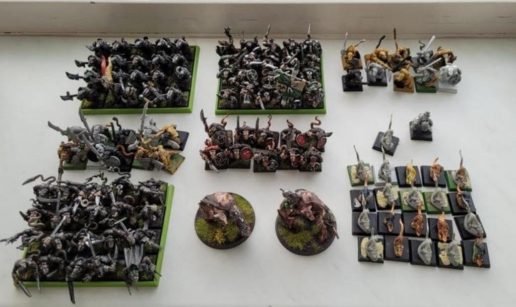 Skaven leger met een hoop bits, Hobby en Vrije tijd, Wargaming, Gebruikt, Figuurtje(s), Warhammer, Ophalen of Verzenden