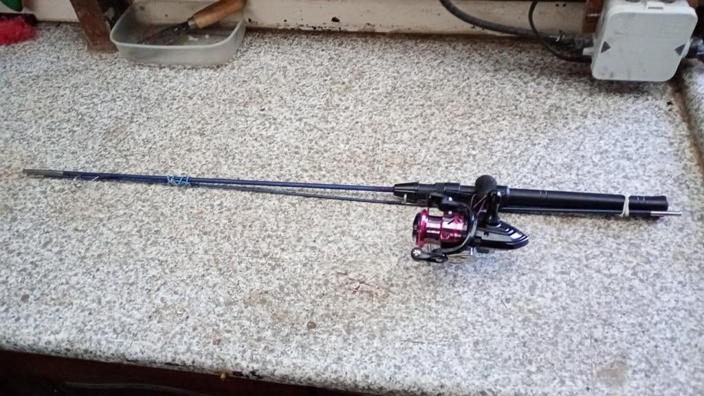 Hengel met molen - Complete set, Ophalen, Gebruikt, Complete hengel