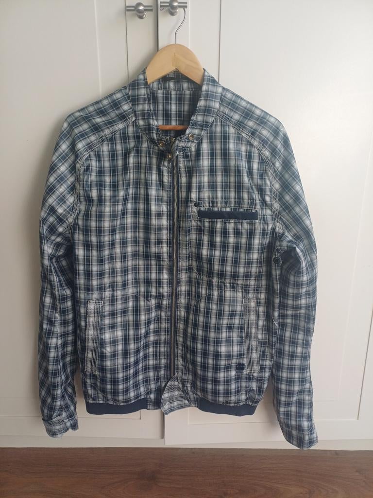 G star zomer jas mt L, G-Star Raw, Blauw, Ophalen of Verzenden, Zo goed als nieuw