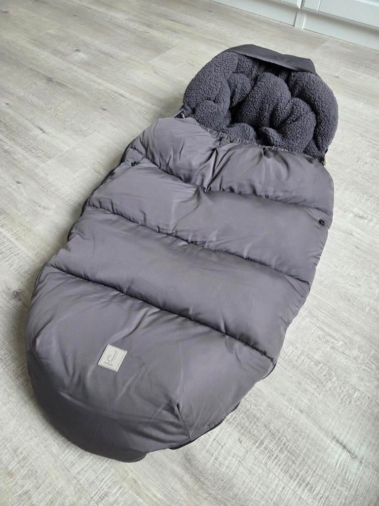 Jollein voetenzak puffed grey voor kinderwagen buggy, Ophalen, Zo goed als nieuw