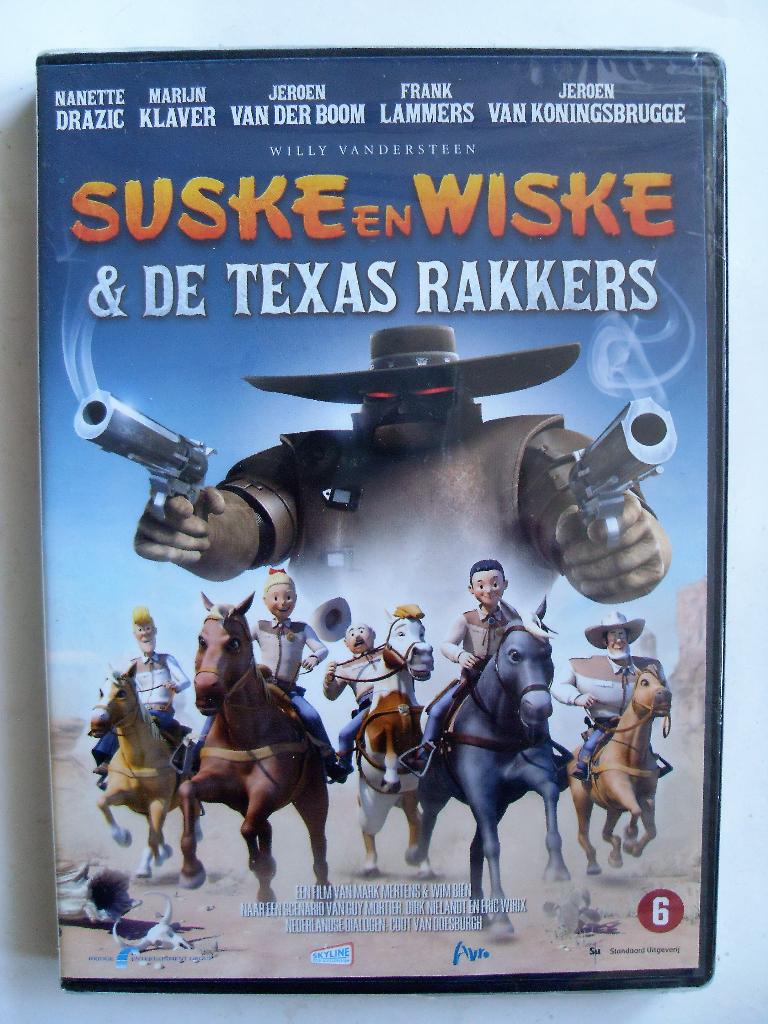 Suske en Wiske En De Texasrakkers DVD, Europees, Tekenfilm, Ophalen of Verzenden, Vanaf 6 jaar