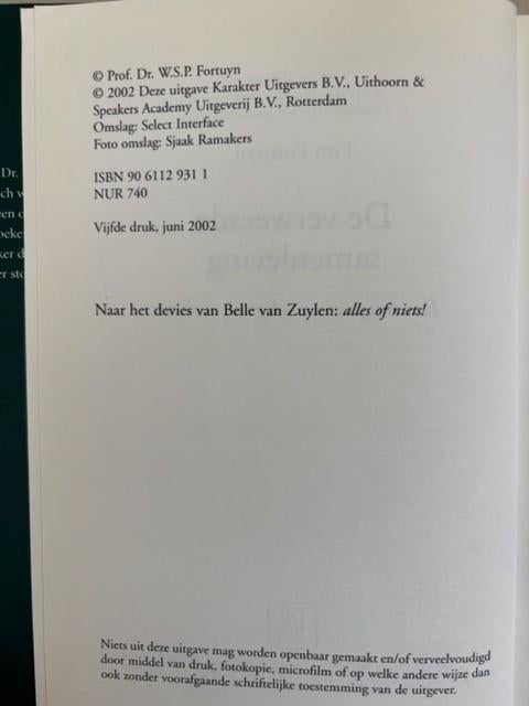 Pim Fortuyn de verweesde samenleving, Ophalen of Verzenden, Zo goed als nieuw, Politiek en Staatkunde, Nederland