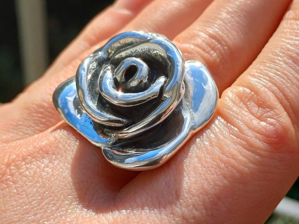 Vanoli 925 zilveren ring roos rosje roos maat 18, Daiva1973@hotmail.com, 18 tot 19, Vanoli, Amsterdam