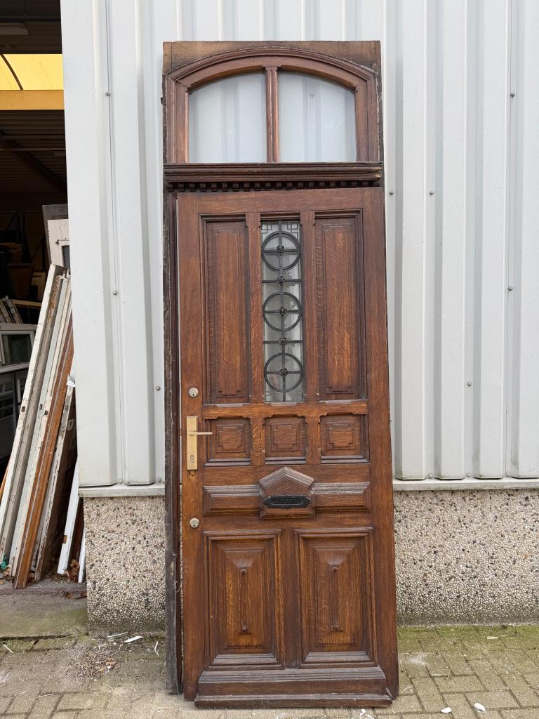 Prachtige antieke eiken voordeur met kozijn, Doe-het-zelf en Verbouw, Deuren en Horren, La belle porte, Jurgen.hoogenboezem@gmail.com