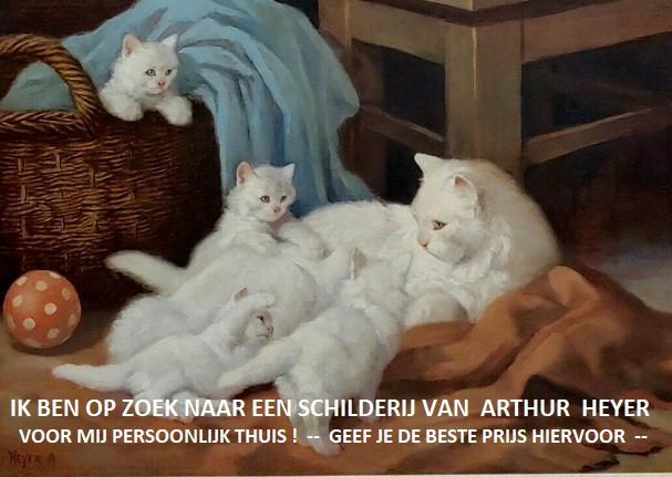 TE KOOP GEVRAAGD : Schilderij van ARTHUR HEYER, Verzenden