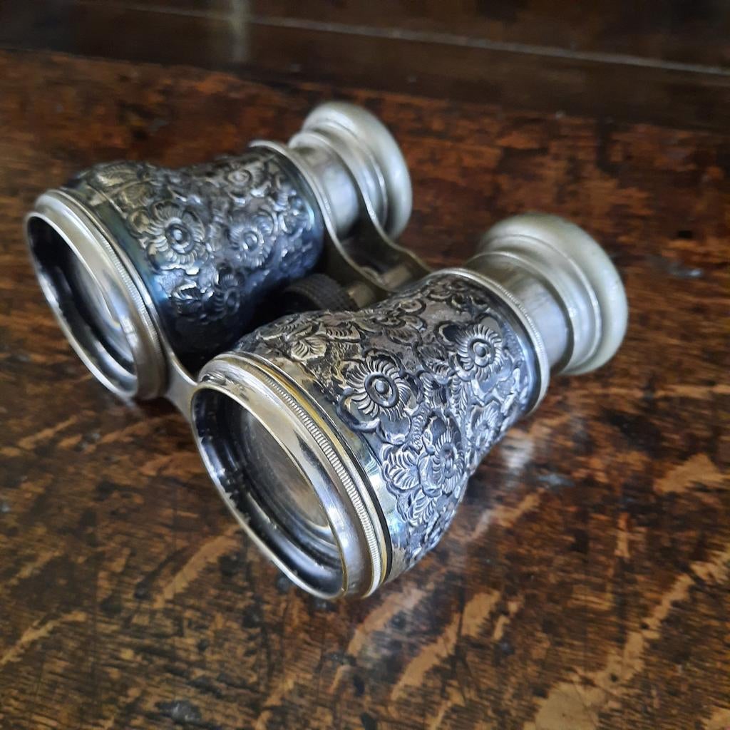 Toneelkijker Birmingham zilver omstreeks 1885, Ophalen of Verzenden, Zilver