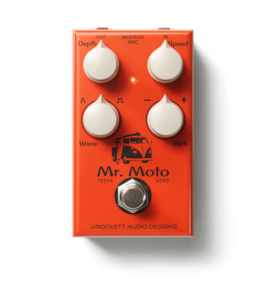 J. Rockett Mr. Moto tremolo en spring reverb effectpedaal, Muziek en Instrumenten, Effecten, ., Nieuw, Ophalen of Verzenden, Reverb