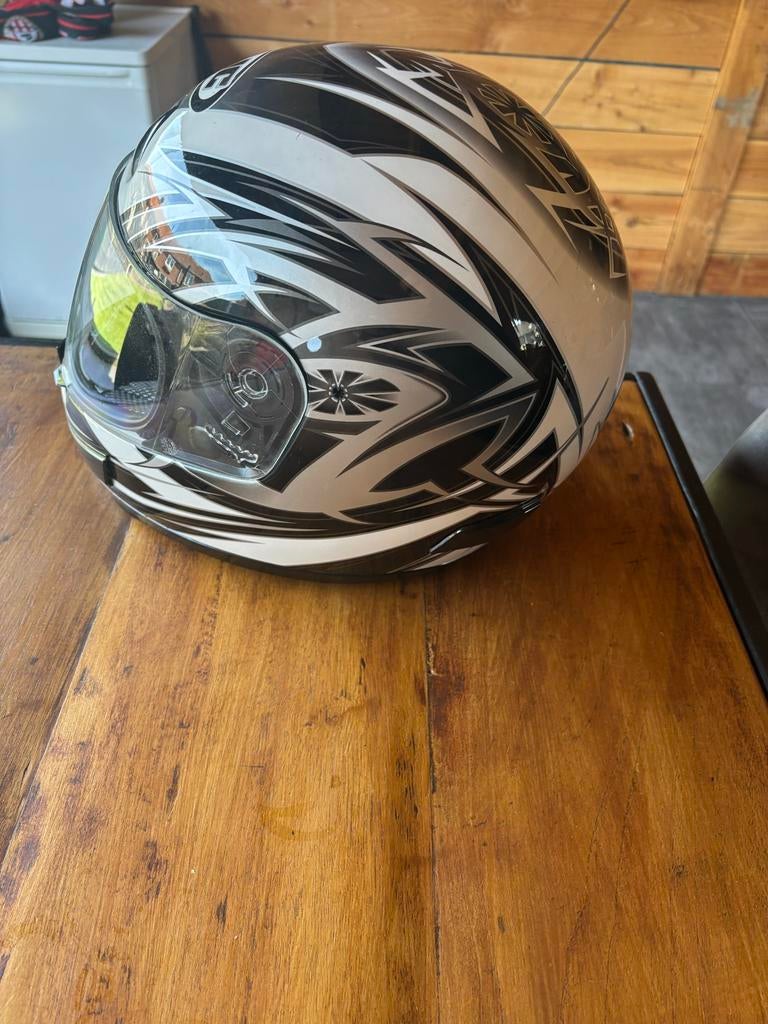 HJC Integraalhelm - Zwart/Wit Design, Heren, HJC, Ophalen of Verzenden, Integraalhelm