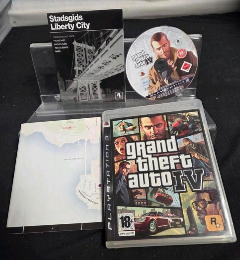 Grand Theft Auto IV (GTA 4) PS3 + Stadsgids Liberty City, Avontuur en Actie, Online, Vanaf 18 jaar, 1 speler
