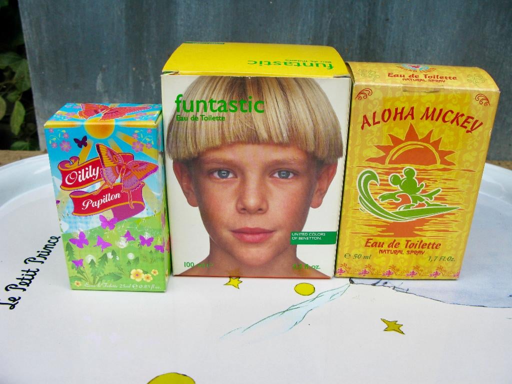 3X EAU DE TOILETTE KIND/YOUTH o.a. BENETTON,DISNEY, Ophalen of Verzenden, Zo goed als nieuw