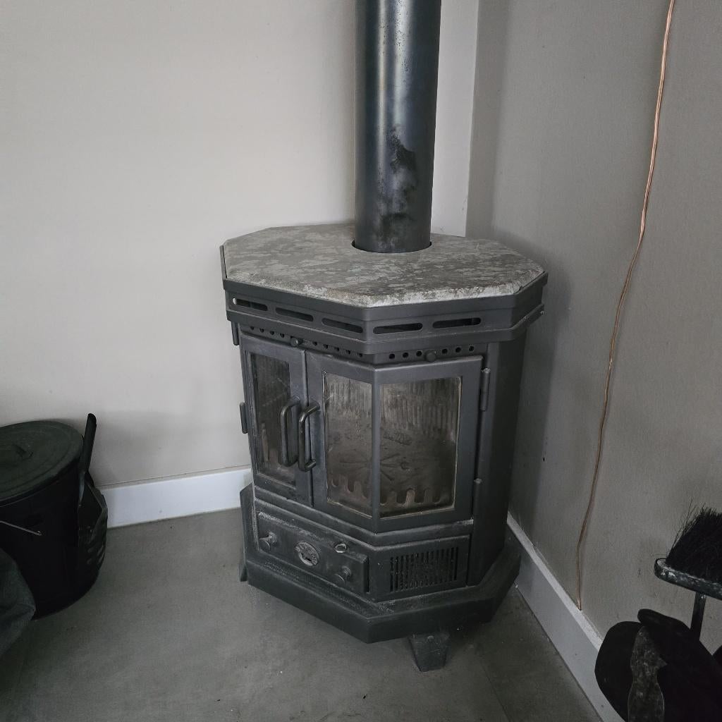 Reny Oslo speksteen kachel, Huis en Inrichting, Kachels, Ophalen, Gebruikt, Houtkachel, Vrijstaand