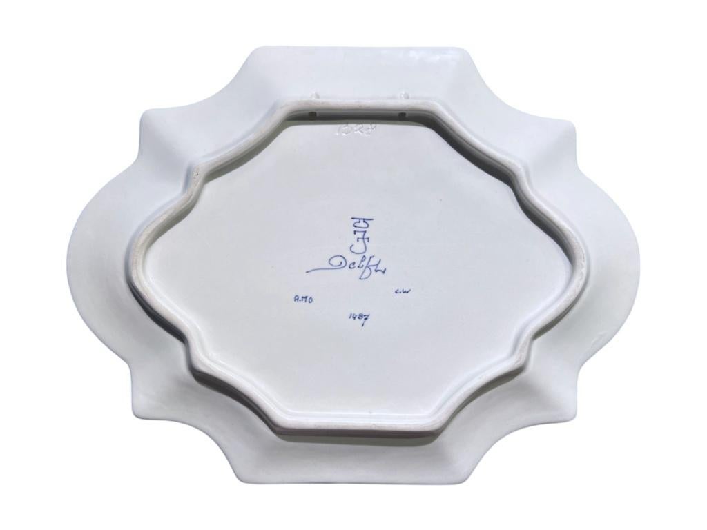 Delfts blauw wandbord met vogel – De Porceleyne Fles (1977), Antiek en Kunst, Ophalen of Verzenden