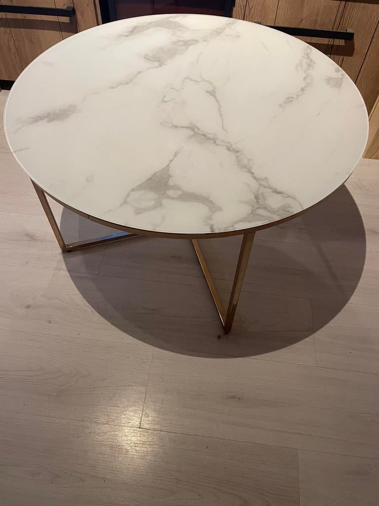 Salontafel marmer, Ophalen, Overige materialen, Gebruikt, Rond