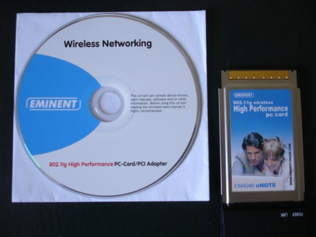 Netwerkkaart draadloos Eminent EM4046 nNote, incl. software!, Ophalen of Verzenden, Zo goed als nieuw, Eminent