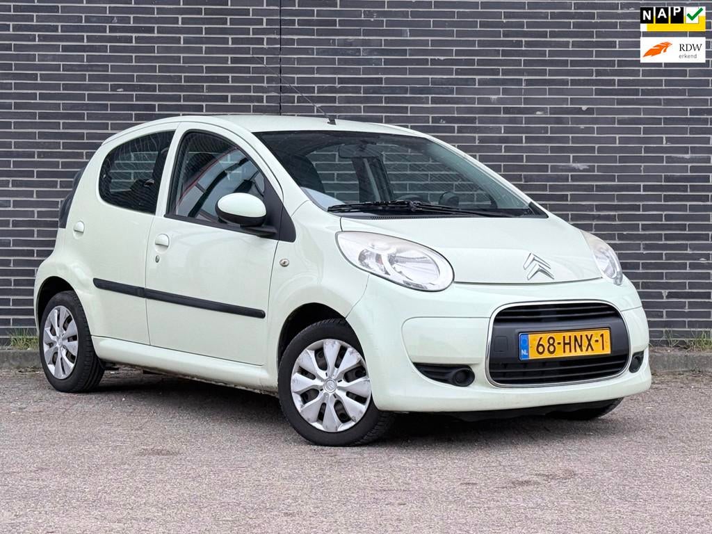 Citroen C1 1.0-12V Ambiance Airco, Half leder!, Voorwielaandrijving, Gebruikt, 4 stoelen, Origineel Nederlands