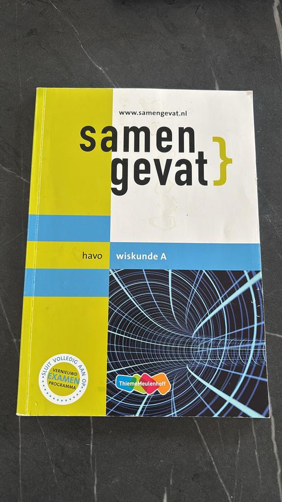 Samengevat Havo - Wiskunde A, Verzenden, Zo goed als nieuw, HAVO, Wiskunde A