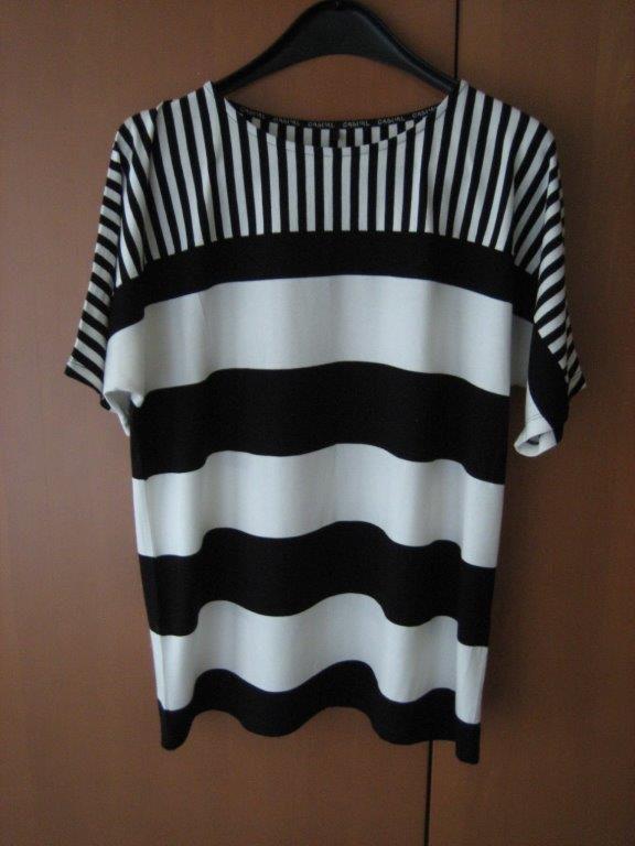 Zeer mooi zwart-wit casual shirt GERRY WEBER 42 snazzeys, Kleding | Dames, T-shirts, Nieuw, Maat 42/44 (L), Zwart, Korte mouw