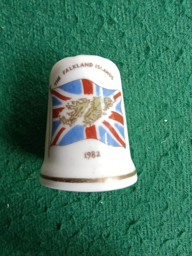 vingerhoedje Bevrijding Falkland Eilanden (bijzonder), Ophalen of Verzenden, Zo goed als nieuw, Buitenland