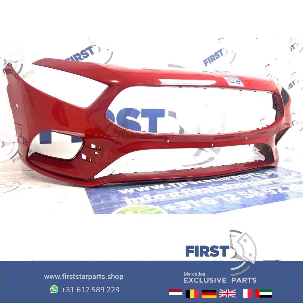 W177 BUMPER ROOD AMG Mercedes A Klasse VOORBUMPER 2018-2024, Gebruikt, -, Voor, Ophalen of Verzenden