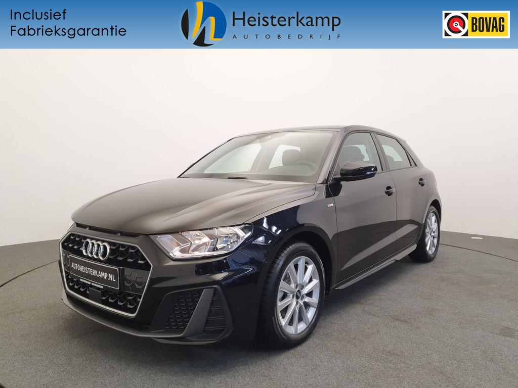 Audi A1 Sportback 30 TFSI 110pk S-Tronic S-Line Cruise contr, 12 maanden, Stof, Zwart, Bedrijf
