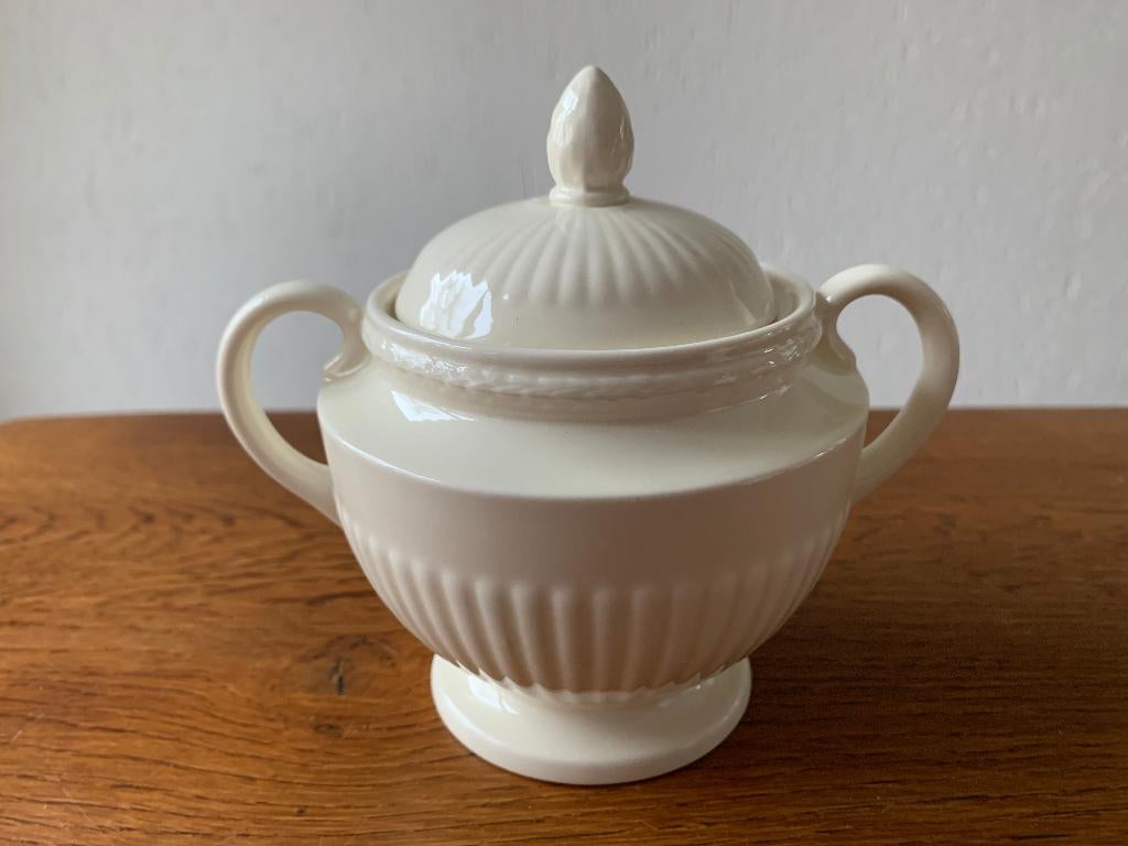 Wedgwood "Edme Plain" 'Suikerpot met Deksel' Nieuw, Overige typen, Nieuw, Ophalen of Verzenden, Overige stijlen