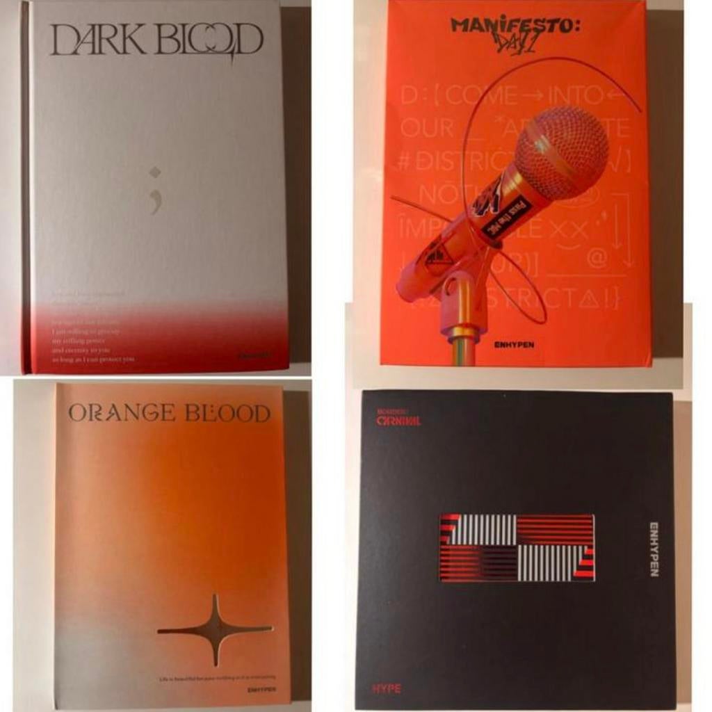 Enhypen albums & dark moon comic, Ophalen of Verzenden, Zo goed als nieuw, Overige genres, 2 t/m 25 bandjes