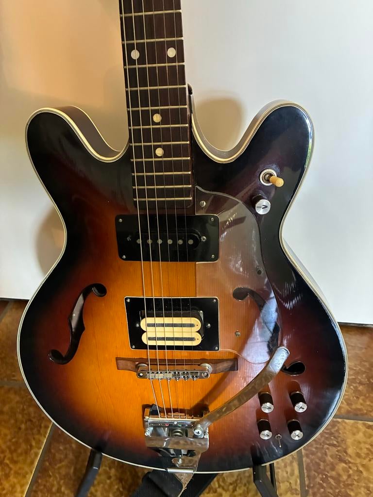 Zelfbouw Gitaar Gerard Woudenberg - Semi-Hollow Body, Muziek en Instrumenten, Snaarinstrumenten | Gitaren | Elektrisch, Gebruikt