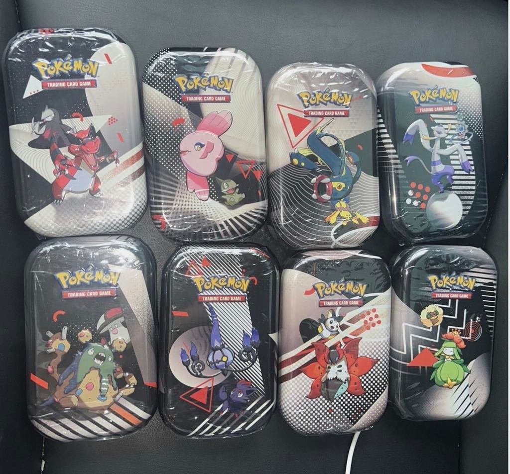 Sealed Black bolt & White flare SV 10.5 Mini Tin Pokémon, Ophalen of Verzenden, Nieuw, Overige typen