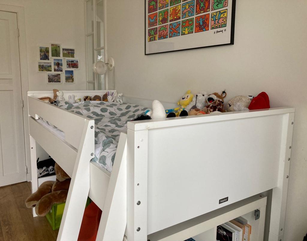 Bopita Hoogslaper 90x200 cm Schuine Trap, Kinderen en Baby's, Kinderkamer | Stapelbedden en Hoogslapers, Ophalen, Zo goed als nieuw