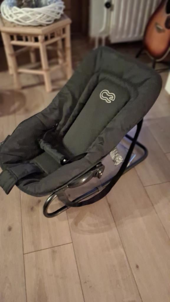 Baby Wipstoel Soft - Zwart/Grijs, Kinderen en Baby's, Wipstoeltjes, Ophalen of Verzenden