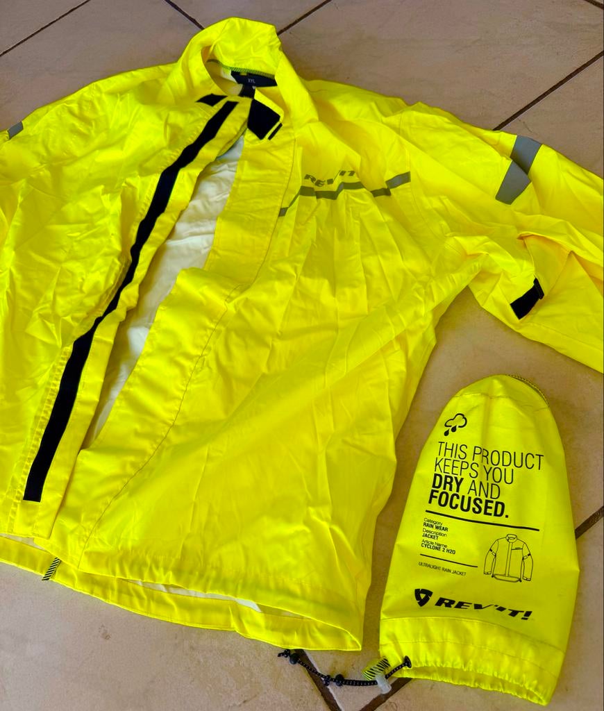 Revit! Nitric - regenjas & regenbroek neon geel (XL), Ophalen, Tweedehands, Heren, Motorcrosskleding