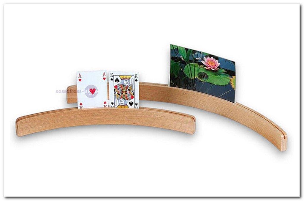 Set van 2 houten kaarthouders - ca. 35cm, Ophalen of Verzenden, Nieuw, Speelkaart(en)