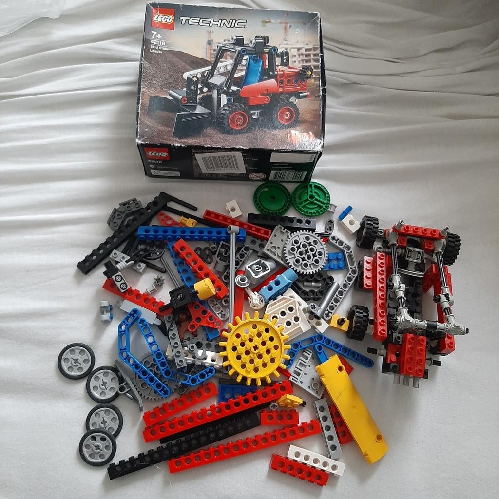 Lego Technic 42116 Skid Steer Loader met doos, Ophalen of Verzenden, Gebruikt, Complete set, Lego