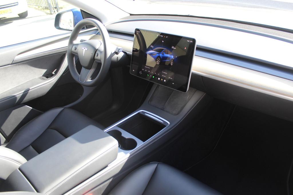 Tesla Model Y RWD 58 kWh Soh 100% Lederen bekleding/360 grad, Automaat, Achterwielaandrijving, Gebruikt, Zwart